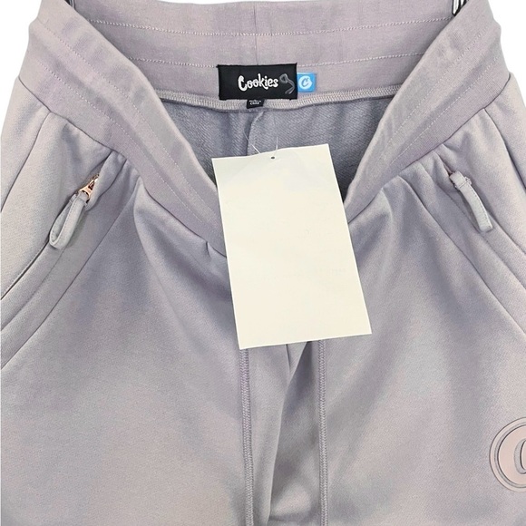 New Cookies First Light Jersey Fleece Short Grey Lilac NWOT - Picture 7 of 9